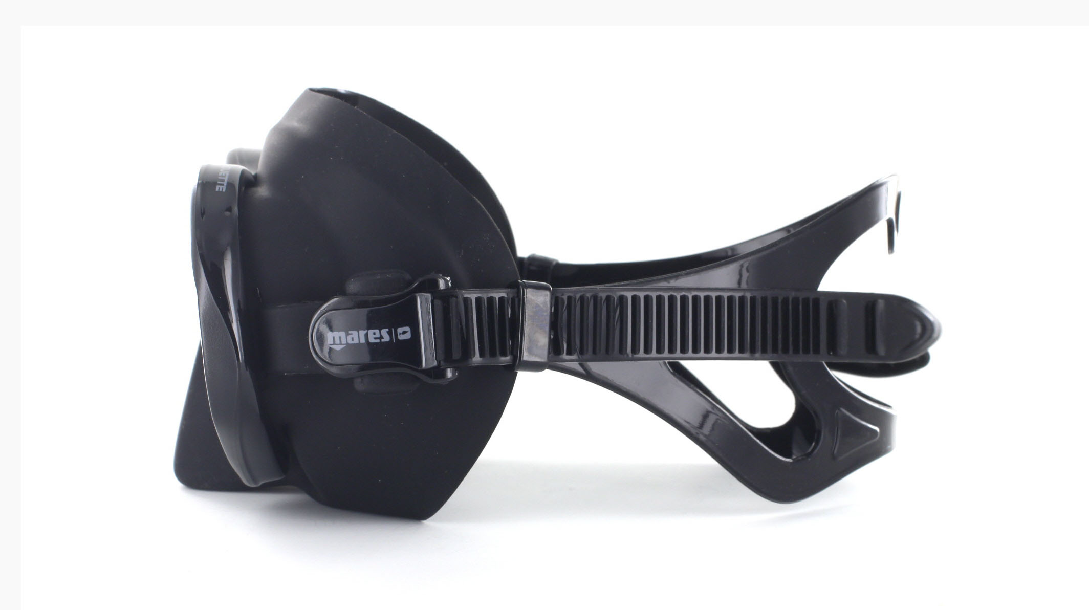 Mares Sealhouette SF - Black - Apnoe Tauchmaske Seitliche Ansicht